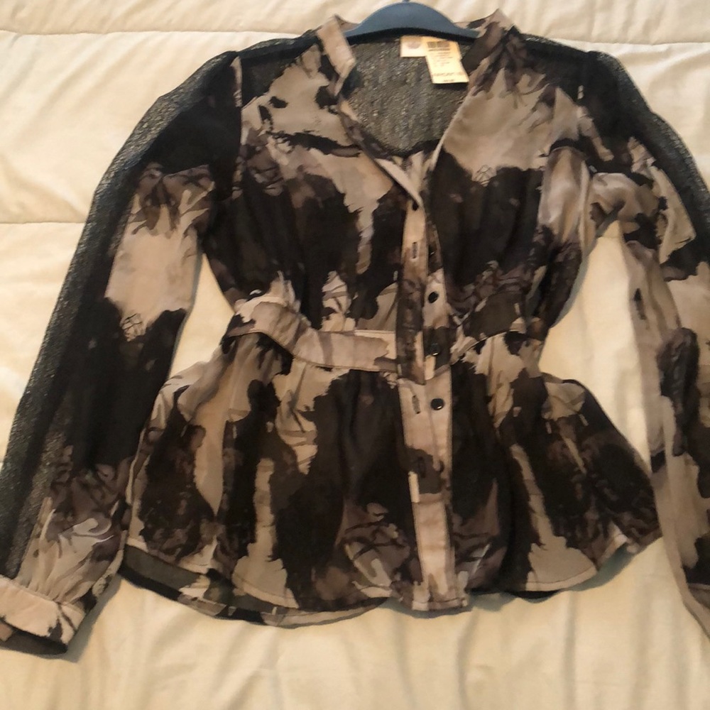 Arden B sheer blouse